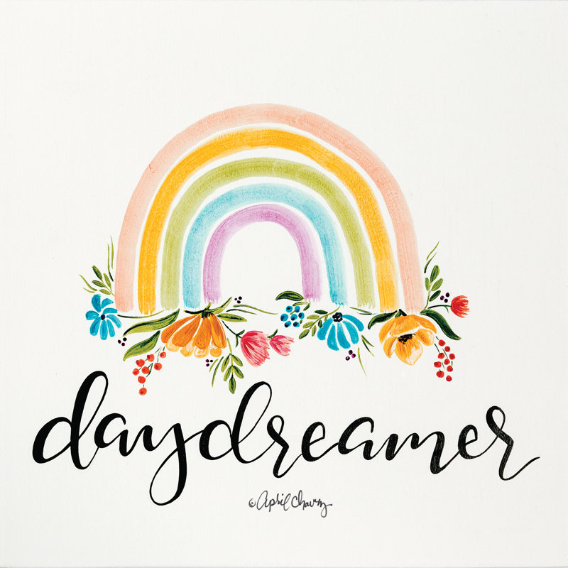 «Daydreamer Rainbow» par April Chavez - reproduction d'art sur toile tendue, H 30 po x l 30 po