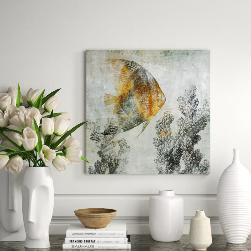 Coral Reef III Graphic Art by Sofia Fox, 24" H x 24" W, Knife Gel