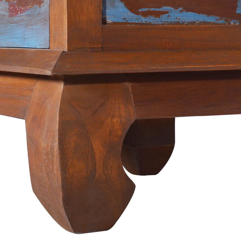 Meuble télé en bois massif, Multicolore