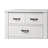 31" White 5-Drawer Chest