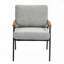 Fauteuil d'appoint rembourré avec structure en métal-898280705
