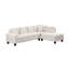 Canapé modulaire inclinable de style moderne en bois crème-1985633442