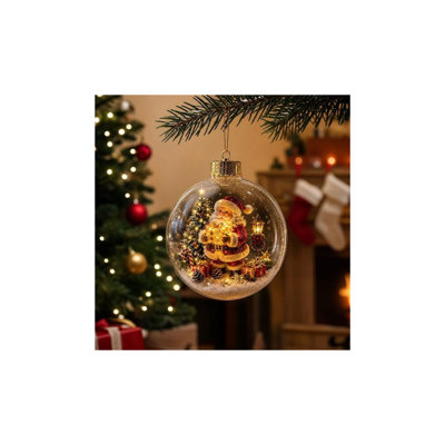 6 " Glass and Plastic Ornament Accessory