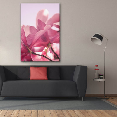  'Pink Spring Petals 1' by Life BeautifuLEE Canvas Wall Art, 40" x 60"