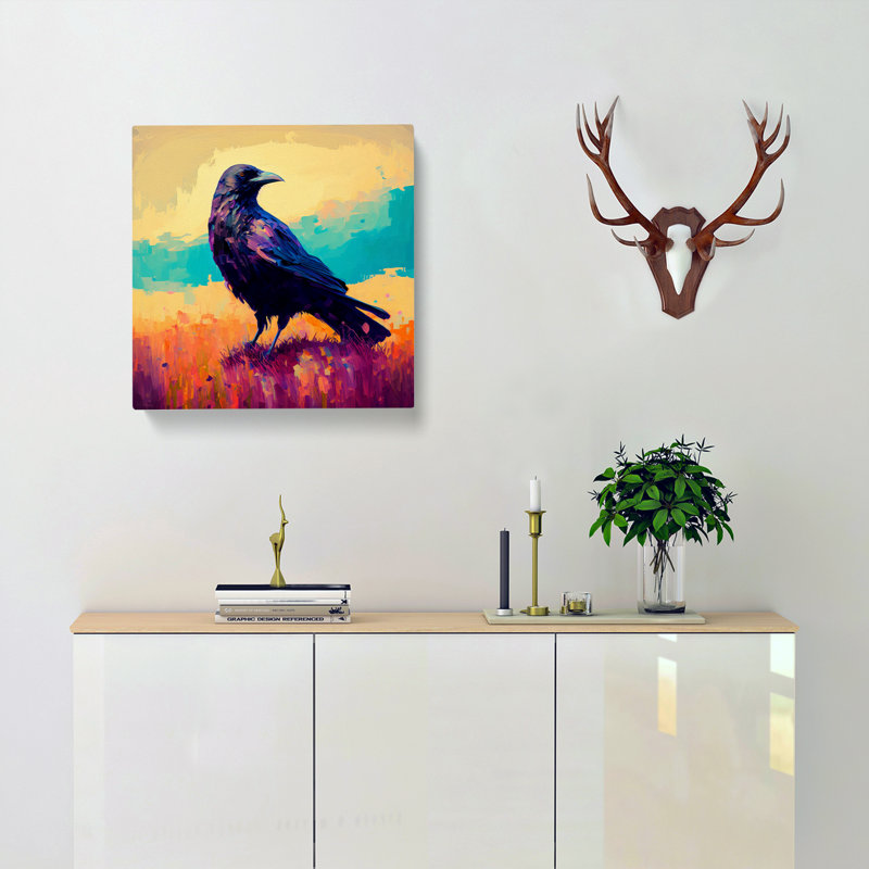 Crow Colour Field Painting - Print