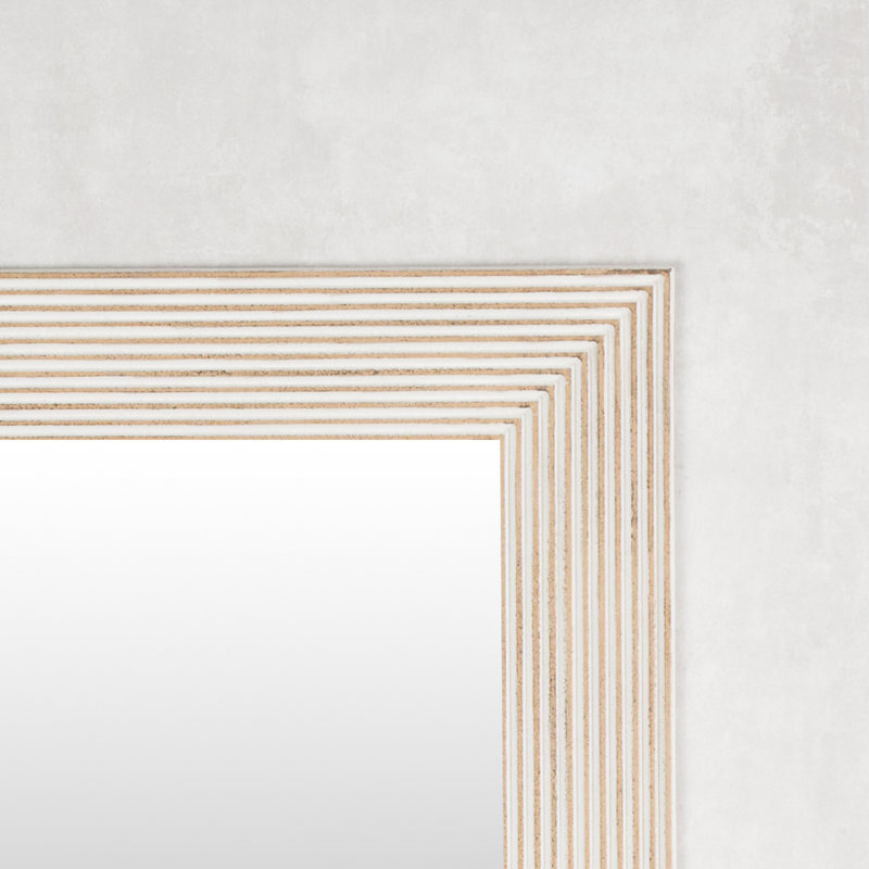 Dyar Wood Flat Wall Mirror