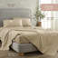 Draps 100% coton biologique pour lit simple - les draps certifiés GOTS avec un tissage en satin respirant et douillet profond se rendent plus doux à chaque lavage - ensemble de luxe 3 pièces (Dune, simple TG)-117278033-117278036