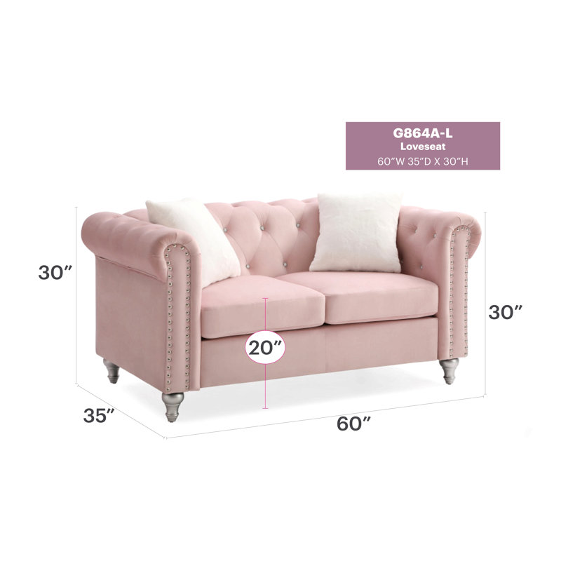 Causeuse beige Boneless, Rose
