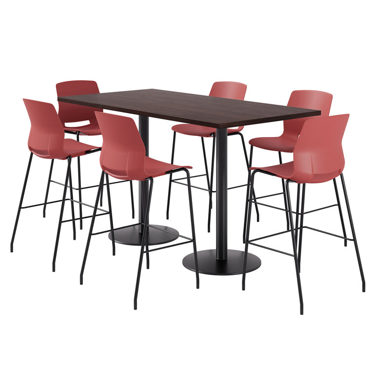 Ensemble repas pour 6 personnes, Gris / noir, Espresso
