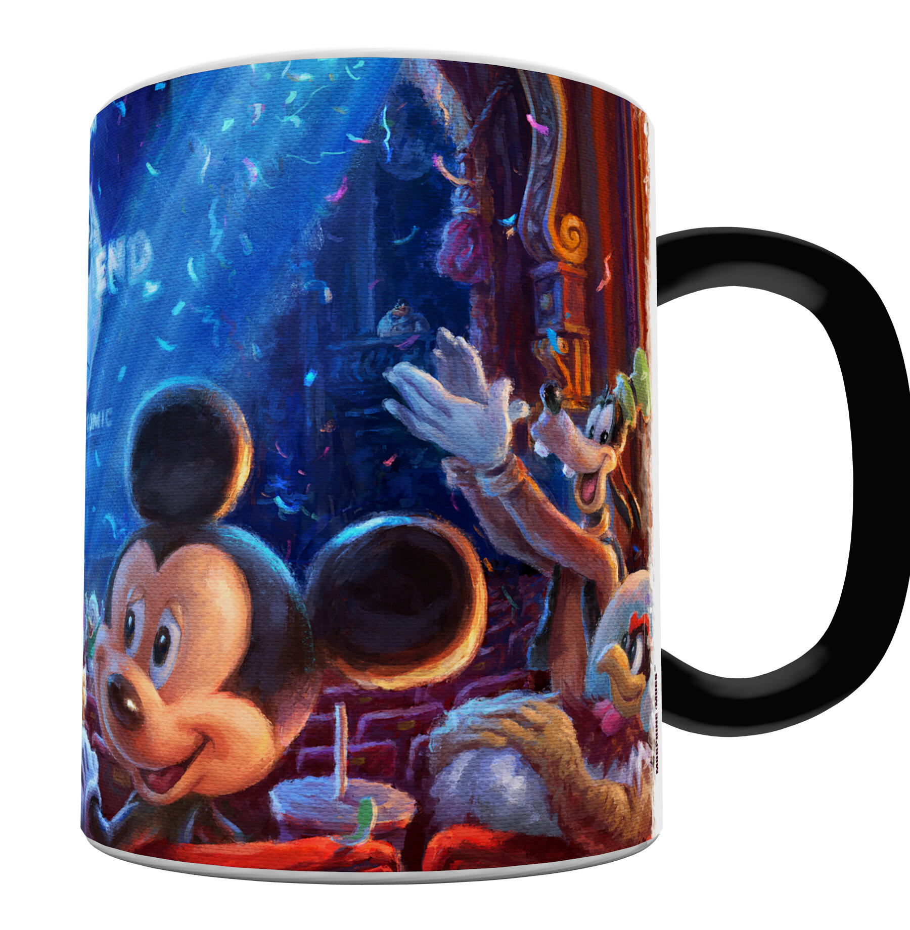 Morphing Mugs Disney 90 Years of Mickey Anniversary Thomas Kinkade Morphing  Mugs Heat-Changing Drinkware - 11oz