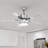 Modern Stainless Steel Silver Ceiling Fan-622041703