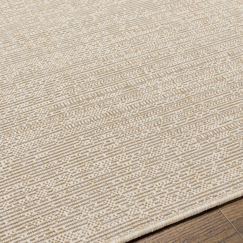 Tapis intérieur / extérieur brun clair Mendota, Rectangle 5 pi 3 po x 7 pi 7 po