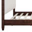 Structure de lit en bois avec tête de lit tapissier, lit plateforme rustique-989295228-989295227