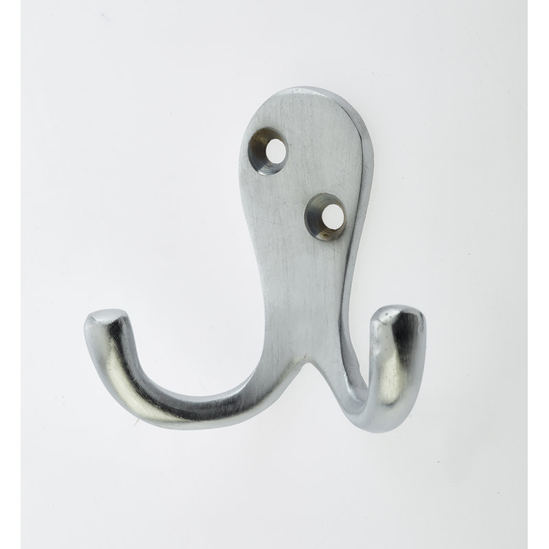 53Mm SB Double Robe Hook, Satin Chrome
