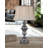 Forza -  28" Gunmetal Touch Switch Table Lamp with USB Ports