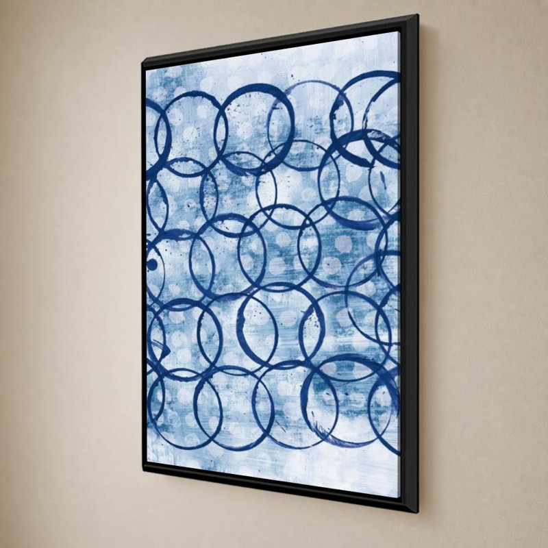 «Eclipse II» par Melissa Averinos - Impression sur toile, 36" H x 24" W, Beveled Floating Frame, Black