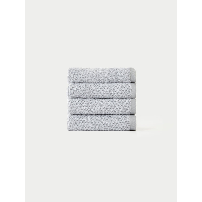 Nantucket, Heathered Harbor Mist, Washcloths - 4 Pack
