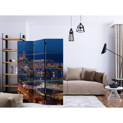 Room Divider - Illuminated Barcelona [Room Dividers]