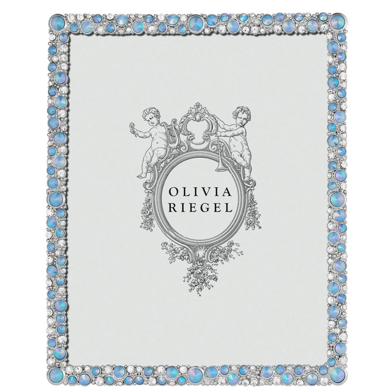 McKenzie Metal Picture Frame, Blue/Silver, 5" x 7"