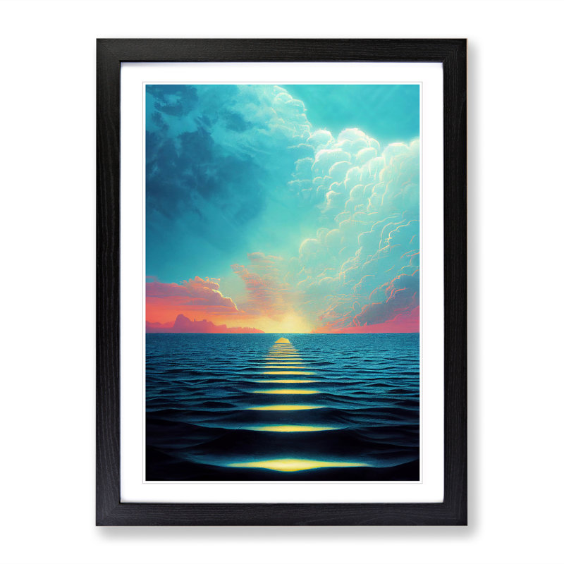 Mind Blowing Sunrise - Framed Print, Black, 46cm H x 34cm W x 2cm D
