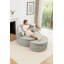 Canapé Lazy avec repose-pieds (vert)-2110709455