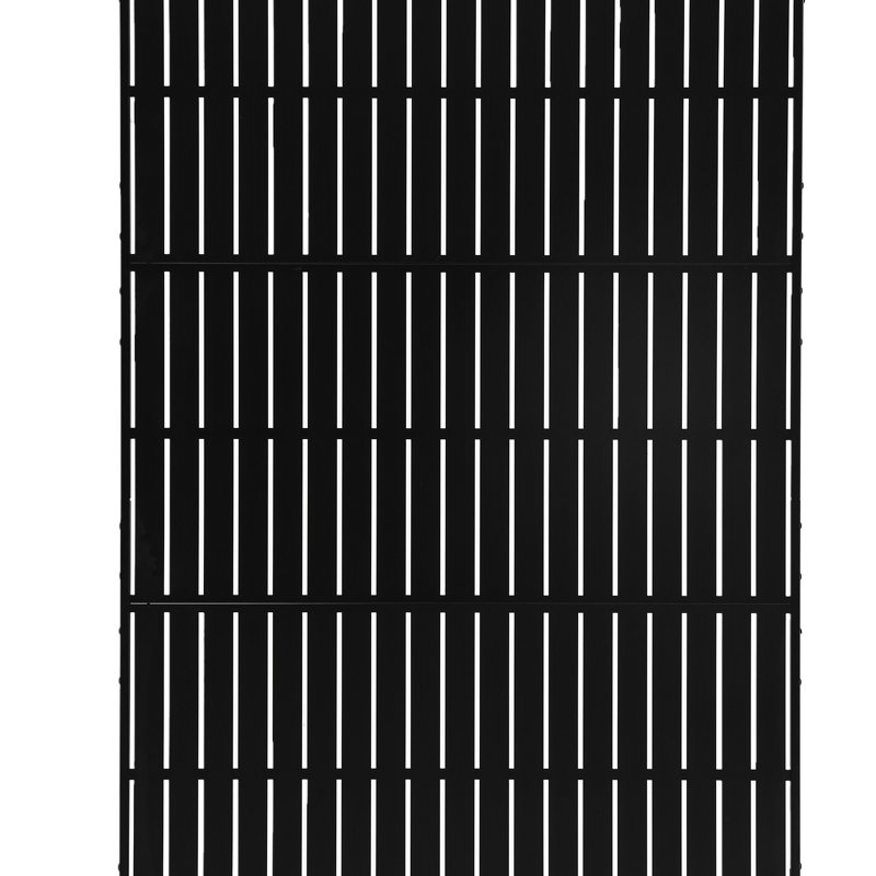 Metal Privacy Screen With Block Pattern