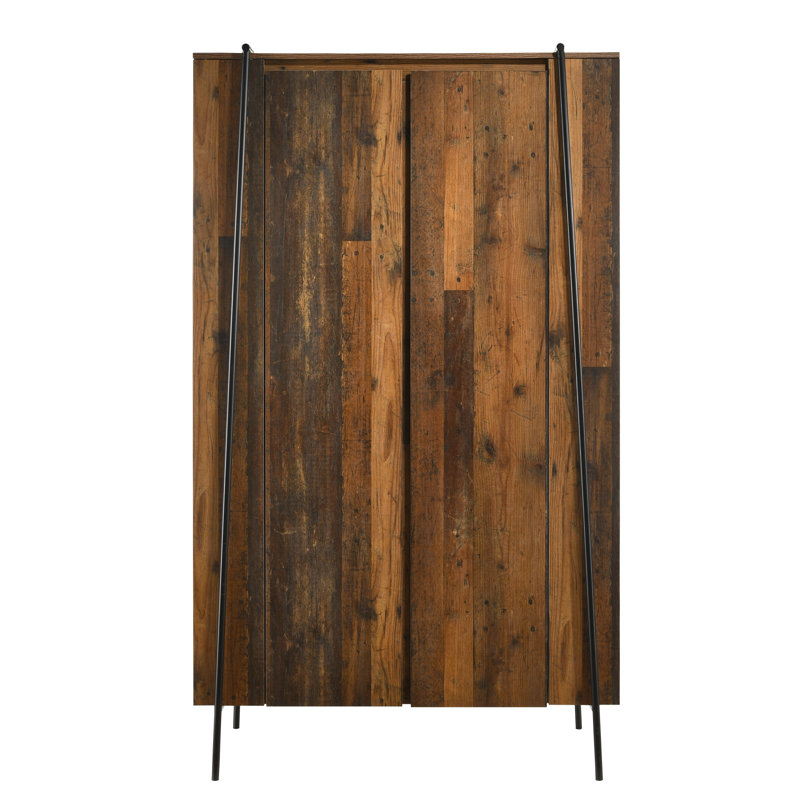 Brannan 2 Door Manufactured Wood Wardrobe