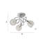 Donelson Glass Semi Flush Mount
