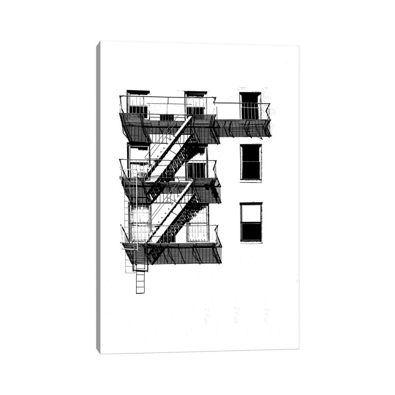 NYC In Pure B&W XIV by Jeff Pica - Wrapped Canvas Print, 20.32 cm H x 30.48 cm W