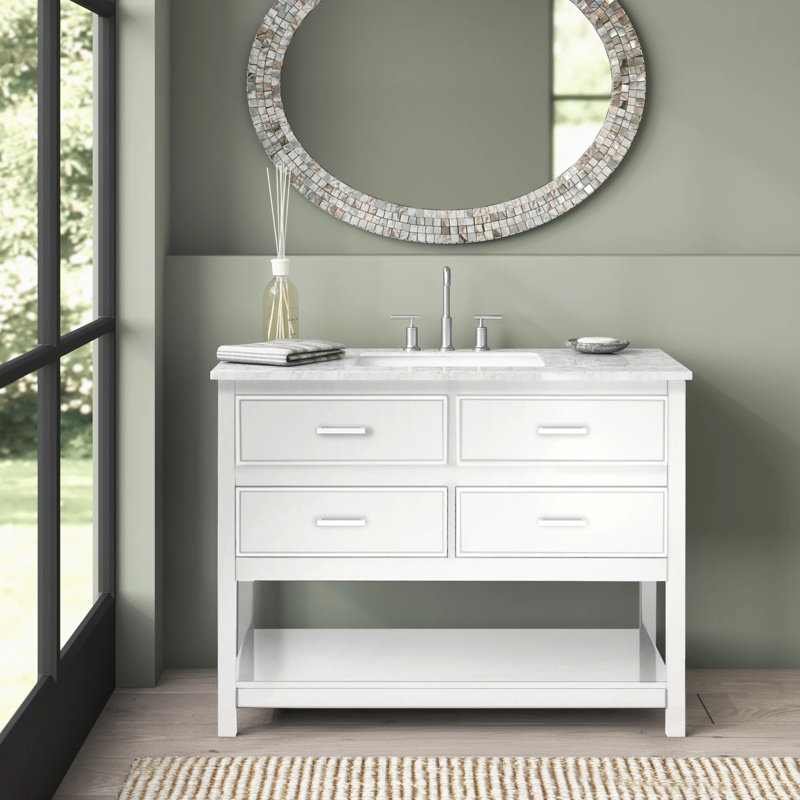 Ensemble de meuble-lavabo simple 42 po Sinclaire, Blanc