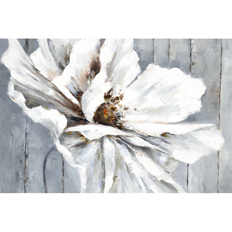 Flower on wood Bath Mat with Non-Slip Backing - Quick Dry Memory Foam Bathroom Rug - Absorbent - Modern Plush Spa-Style - Machine Washable