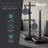 Swan SWKA18522BLKN Stealth Towel Pole & Mug Tree Set, Weighted Base, Scratch Resistant Base, Black