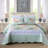  Ensemble de courtepointe réversible en microfibre 3 pièces Sage-268429070