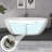 67 Inch Acrylic Freestanding Bathtub Modern Soaking Tub Overflow and Drain