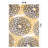 Floral Yellow/Dark Gray/Ivory Area Rug-2033622156