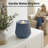 Mini Oval Gray Outdoor Fountain With LED & 3.5W ETL Pump–Compact Tabletop Waterfall