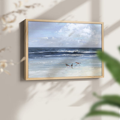 Beach Trio -Framed Print - Restickable