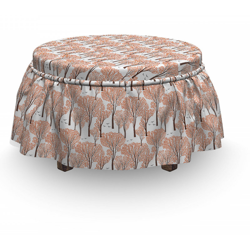 Housse pour repose-pieds en nature d’automne