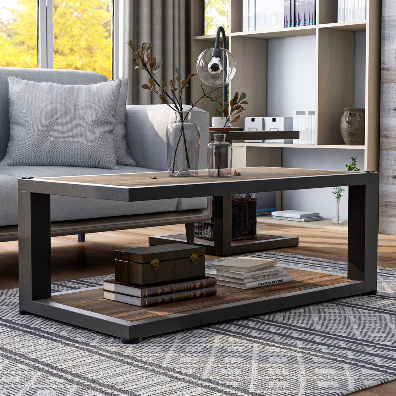 Table basse à 4 pieds avec rangement Anayiah