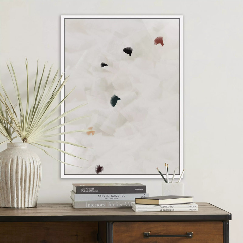 In Flight No 8 Painting by Patricia Vargas, White Maple Framed, 40" H x 30" W