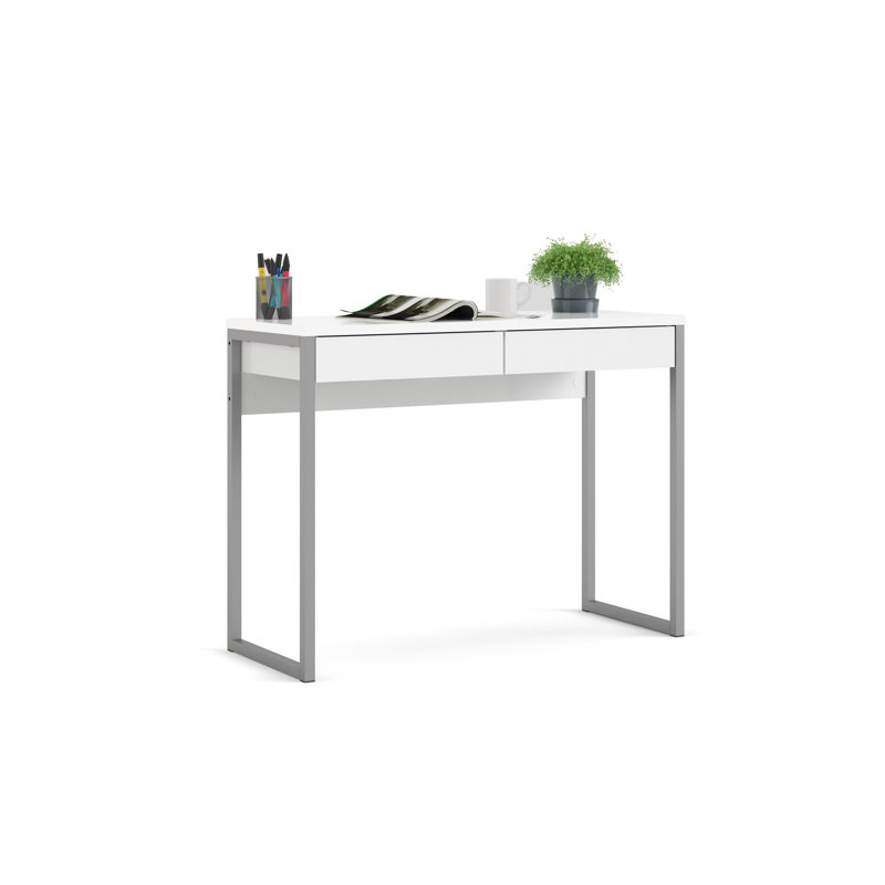 Writing Desk, White high gloss/White
