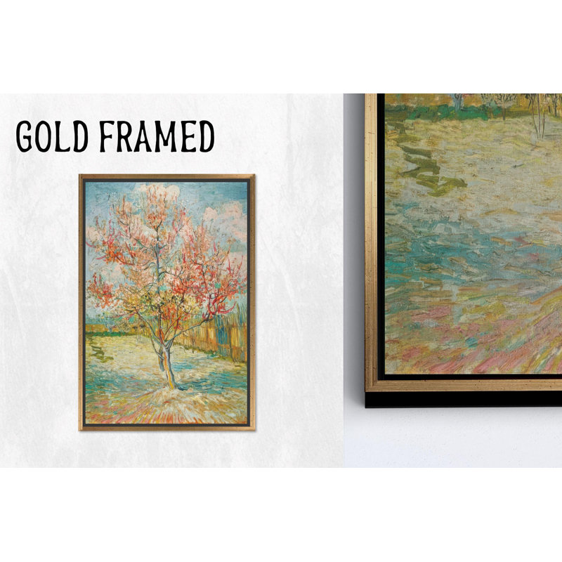 «Van Gogh Peach Blossom», reproduction d'art sur toile, art printanier printanier au printemps, 259 cm H x 160 cm l