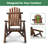 Rustic Solid Wood Patio Dining Chair-2000276766