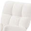 Chaise berçante rembourrée avec dossier haut Comfy
