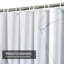 Rideau de douche blanc en marbre italien avec 12 crochets-503553484