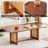 Rectangular Solid Wood Coffee Low Table