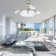 Aranjit 42" Modern Retractable Ceiling Fan with Light and Remote Control, 6 speeds Silent DC Motor Ceiling Fan