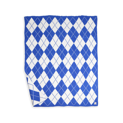 Argyle Pattern Luxury Soft Throw Blanket