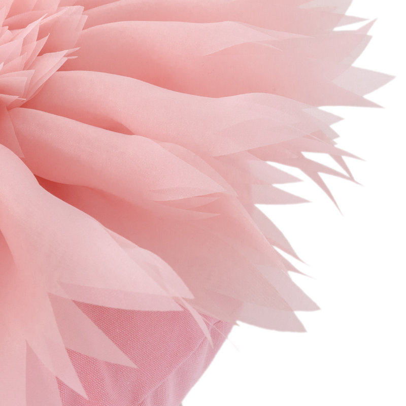 Pink Round 12" Polyester Sunflower Decorative Cushion