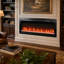 Foyer électrique encastré 44'' - Puissance de 5000 BTU - Flammes DEL multicolores, télécommande